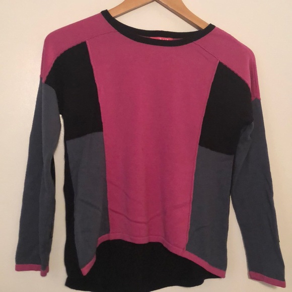 Girls Color block Hi Low Sweater - Picture 1 of 4